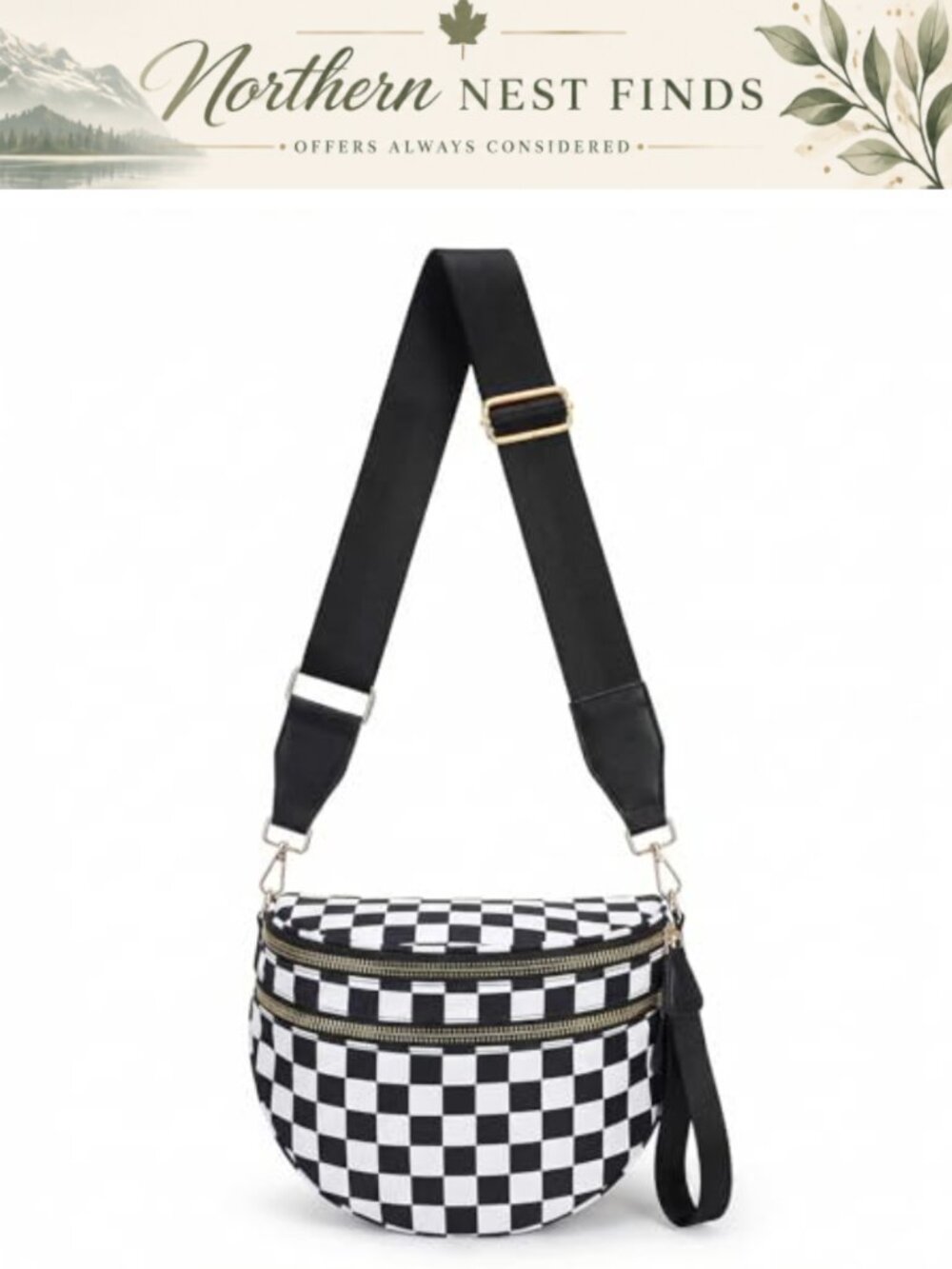 Nylon Crossbody Bum Bag Adjustable Strap Travel Belt Purse